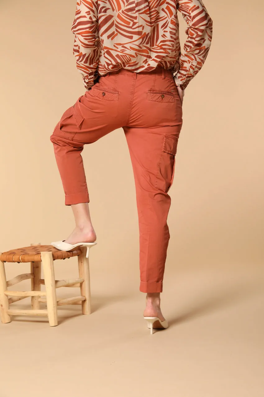 Judy Archivio women's cargo pants stretch cotton twill relaxed fit