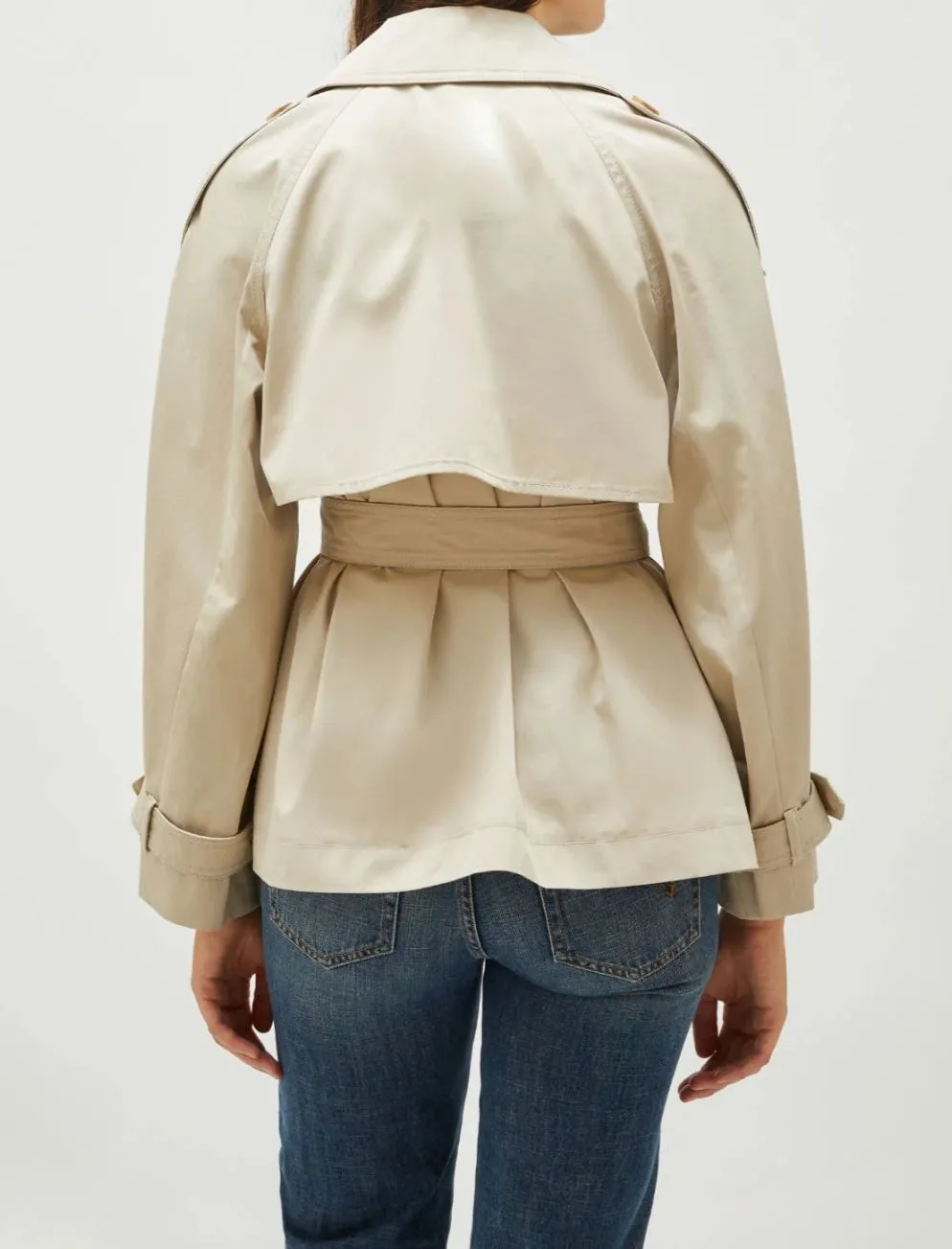Kaelina Belted Short Trench Coat