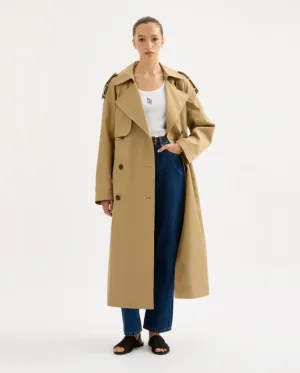 Kaiya Trench Coat Parchment