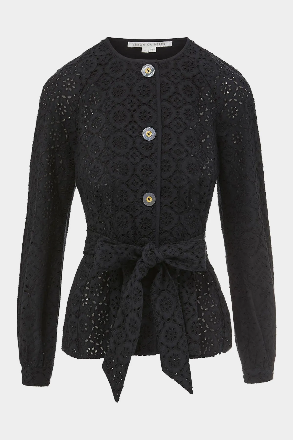Kapnos Eyelet Jacket in Black