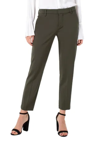 Kelsey Knit Trouser Super Stretch Ponte - Olive Branch