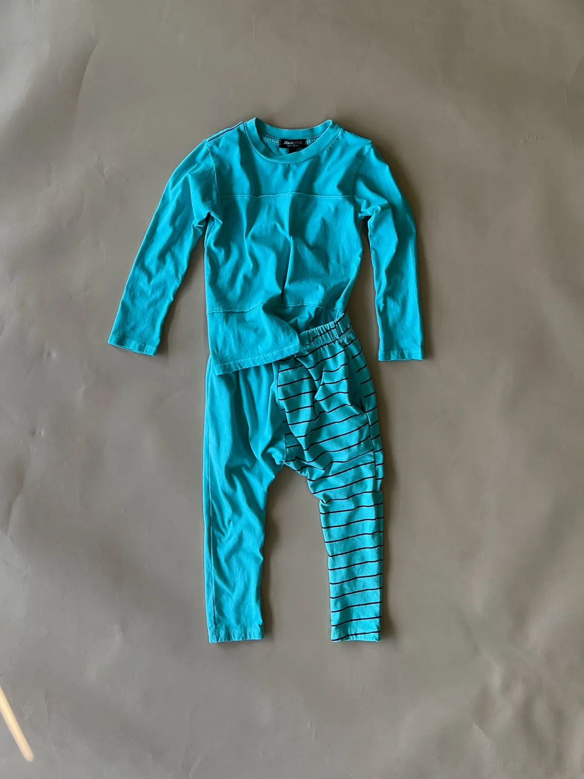 Keo-Pinstripe Pant | Aqua