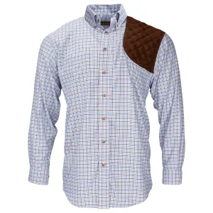 Kevin's Blue/Brown Multi Performance Tattersall Left Hand Long Sleeve Shooting Shirt
