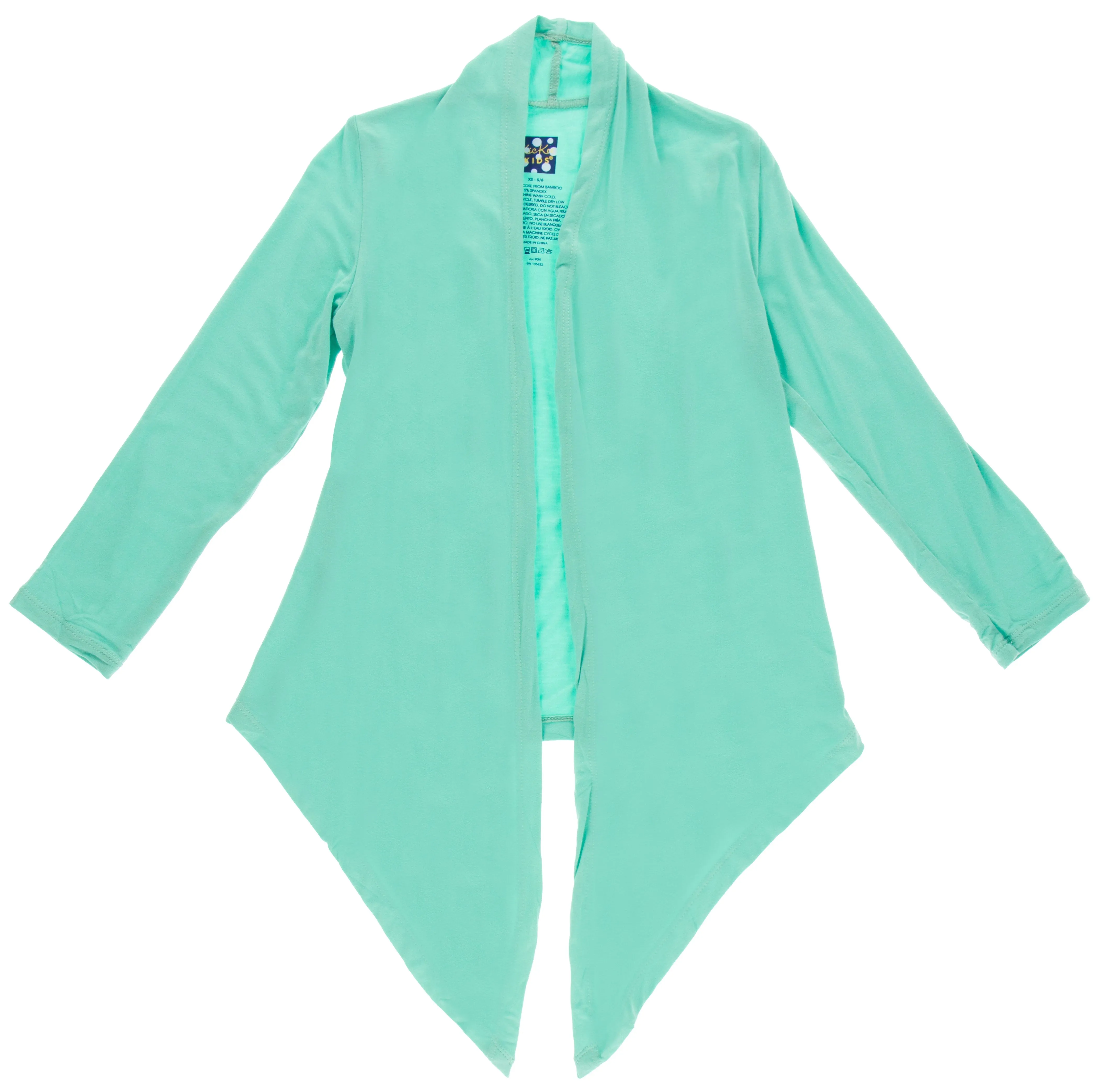 KicKee Pants Solid Glass Girls Open Front Cardigan