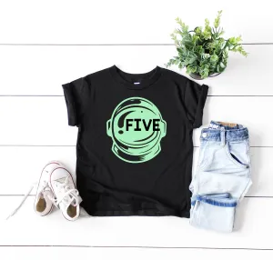 Kids Birthday Shirt - Space Glow In The Dark Shirt - Custom Birthday Shirt