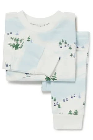 Kids Classic Pajama Set - Ski Scene