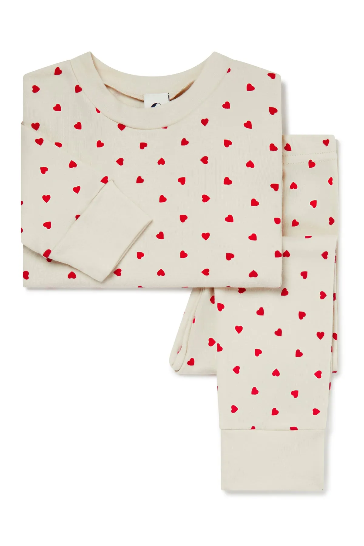 KIDS CLASSIC PYJAMA SET | RED LOVE HEARTS