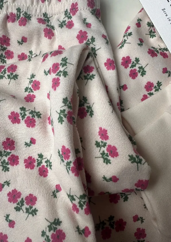 KIDS CLASSIC PYJAMA SET | TEA FLORAL, COL. PEACH