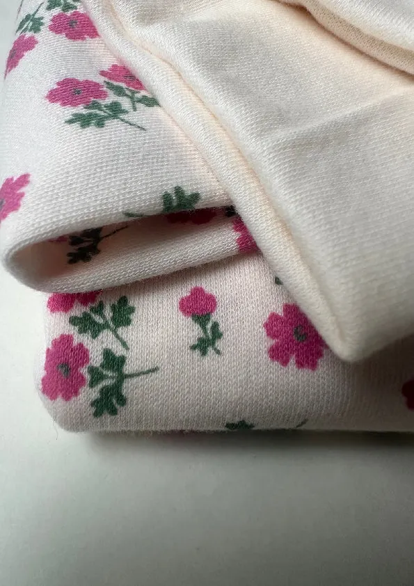 KIDS CLASSIC PYJAMA SET | TEA FLORAL, COL. PEACH
