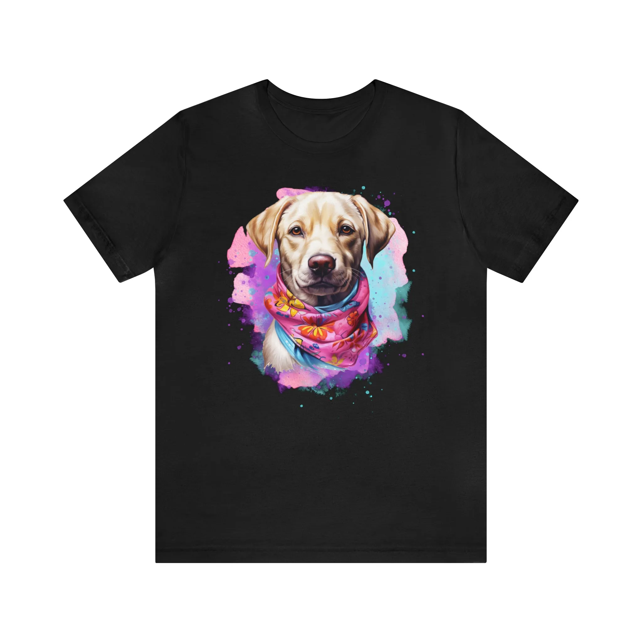 Labrador in Pink T-Shirt | I Love my Dog Tee |  Bella Canvas 3001 Unisex |  Dog Lover Short Sleeve Tshirt