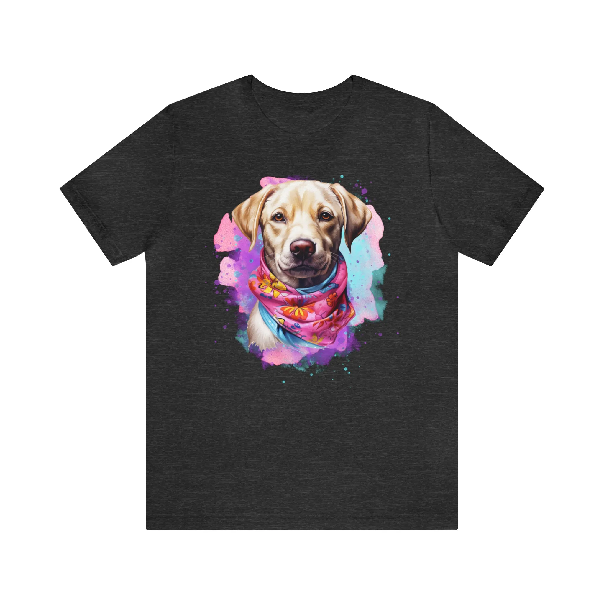 Labrador in Pink T-Shirt | I Love my Dog Tee |  Bella Canvas 3001 Unisex |  Dog Lover Short Sleeve Tshirt