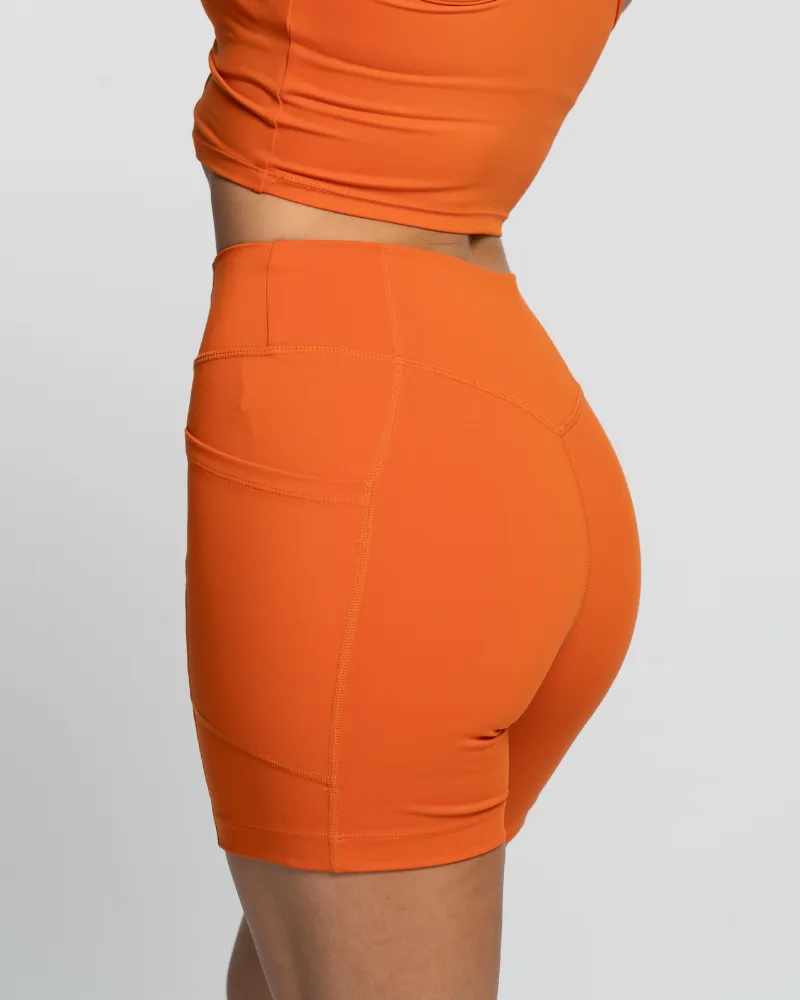 Lani Bike Shorts - Orange