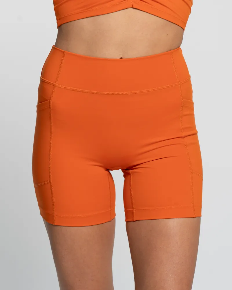 Lani Bike Shorts - Orange