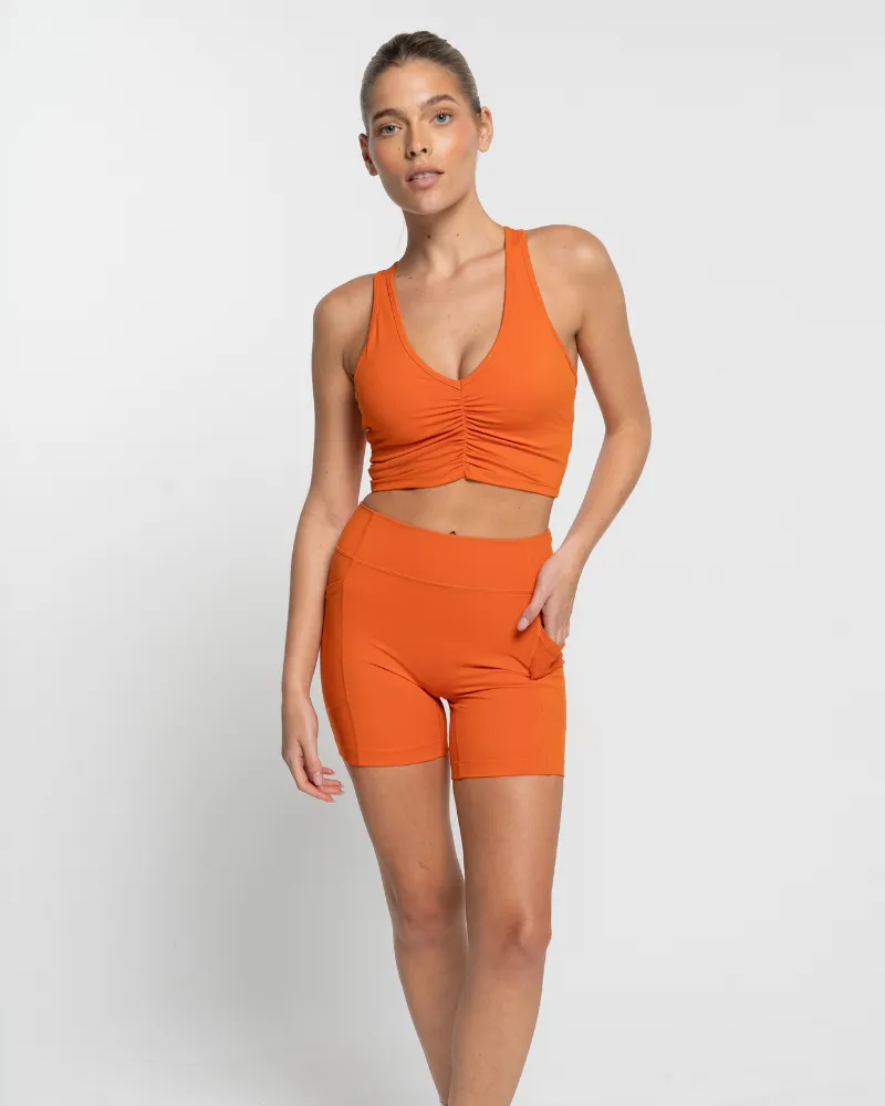 Lani Bike Shorts - Orange