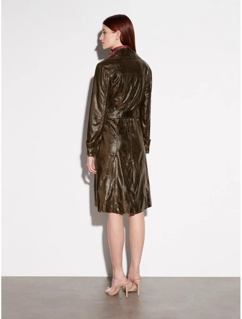 Leather Trench - Bronze