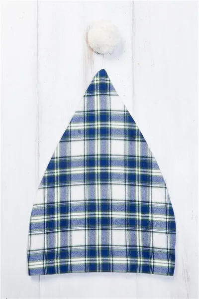 Lee Valley Cotton Flannel Nightcap - Douglas Blue Tartan (LV38)