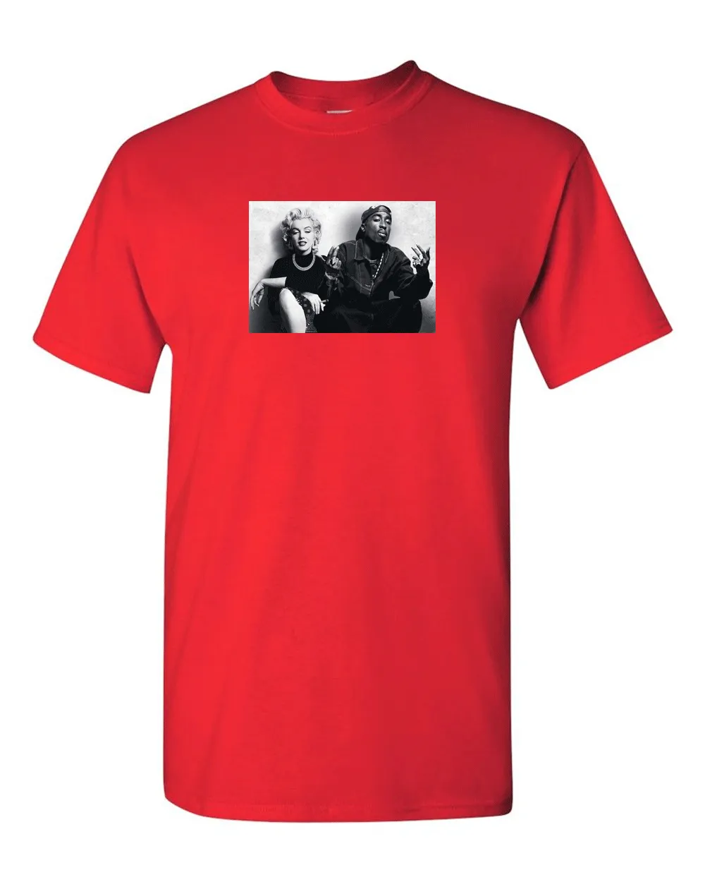 Legends Marilyn Monroe Tupac Shakur Chillin T shirt Hip Hop t shirt