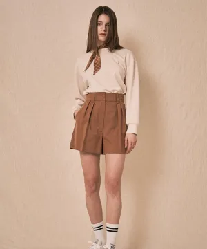 LENUCU Line Bermuda Pants - Camel