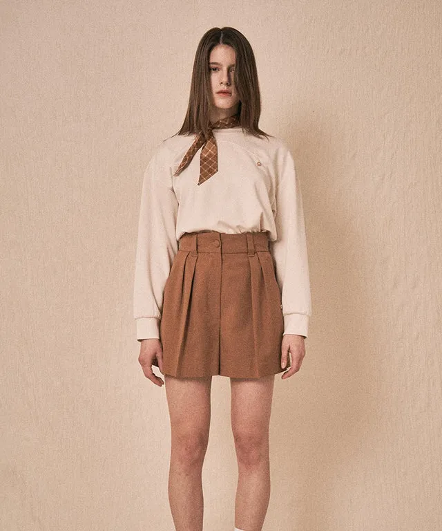 LENUCU Line Bermuda Pants - Camel
