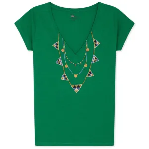 Leon & Harper Tonton T-Shirt Brodery Green