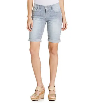 Levi's Womens Conductor Railroad Striped Bermuda Shorts Size 27