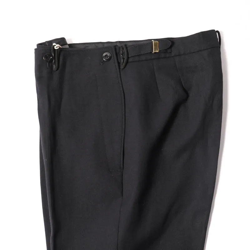 Like New German Blue Navy Gabardine Flap Pants