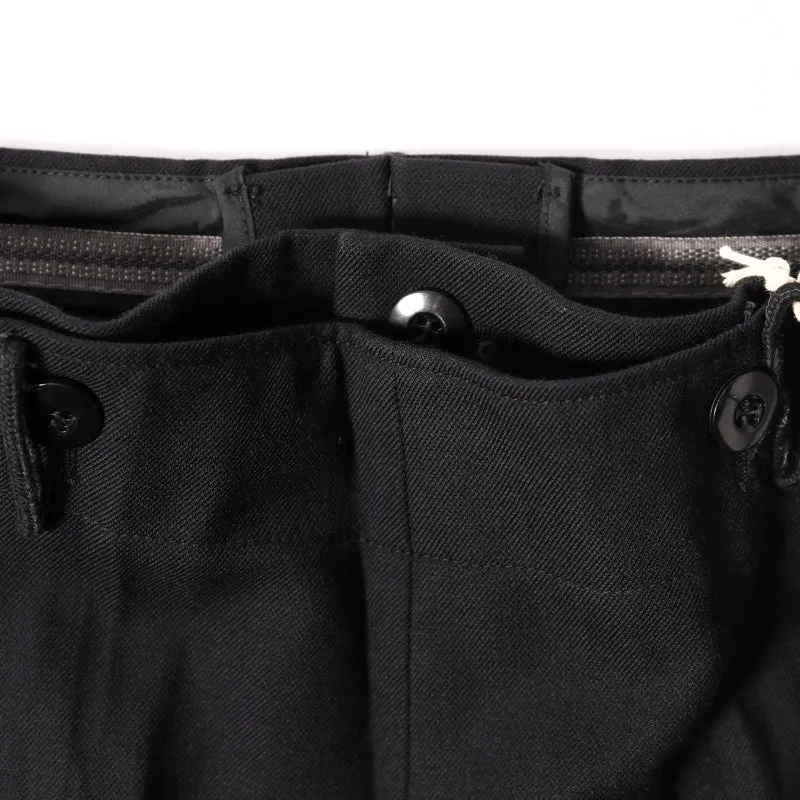 Like New German Blue Navy Gabardine Flap Pants
