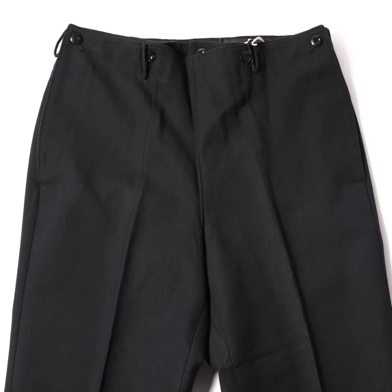 Like New German Blue Navy Gabardine Flap Pants