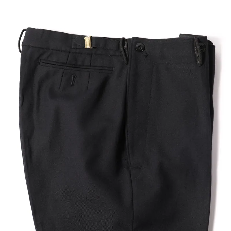 Like New German Blue Navy Gabardine Flap Pants
