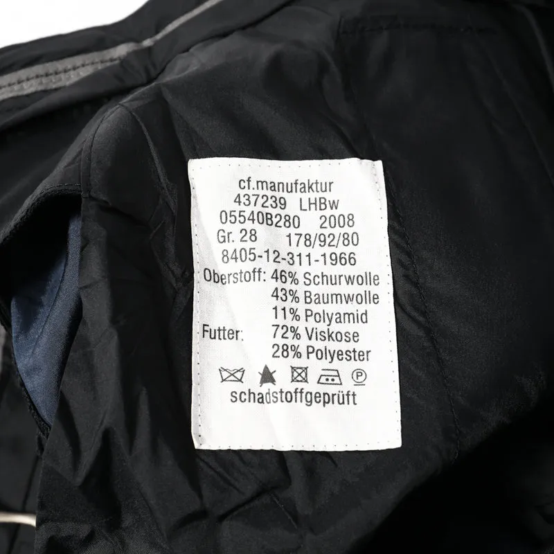Like New German Blue Navy Gabardine Flap Pants