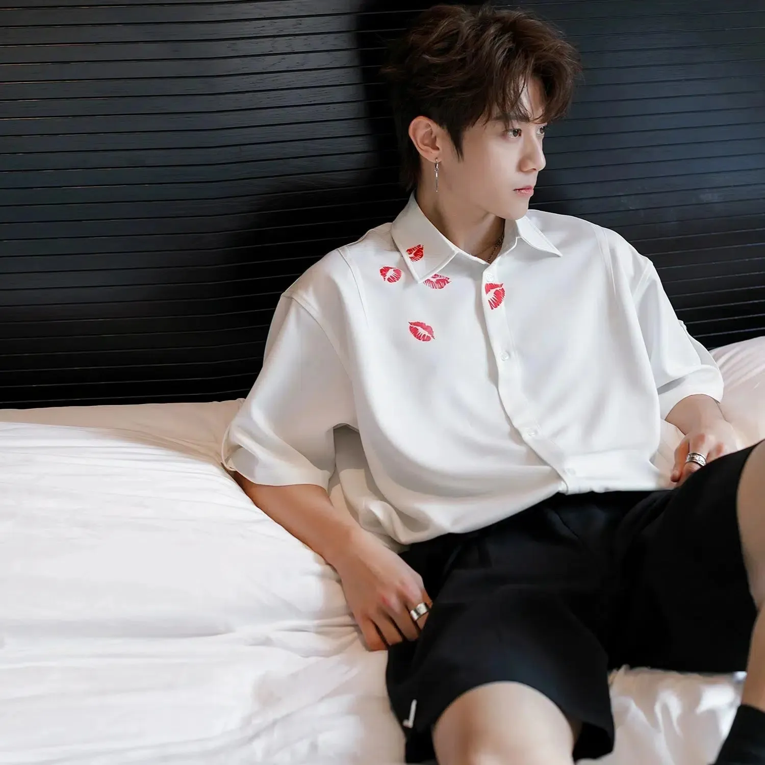Lipstick Button-Down Shirt