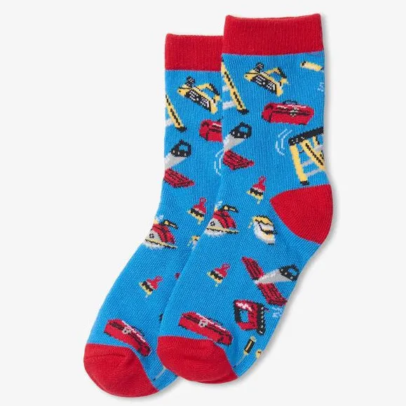 Little Blue House Crew Socks - Handyman