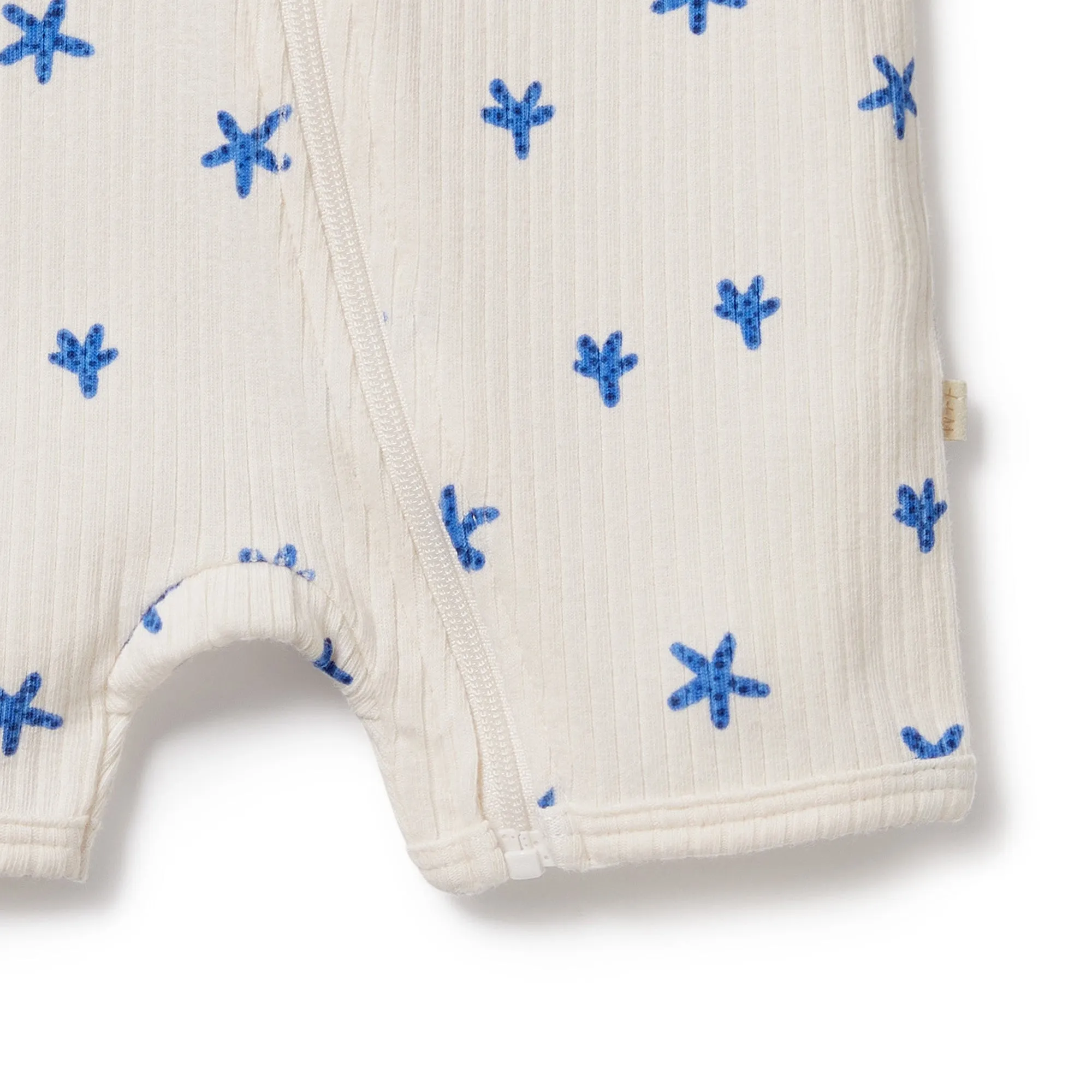 Little Starfish Organic Rib Zipsuit