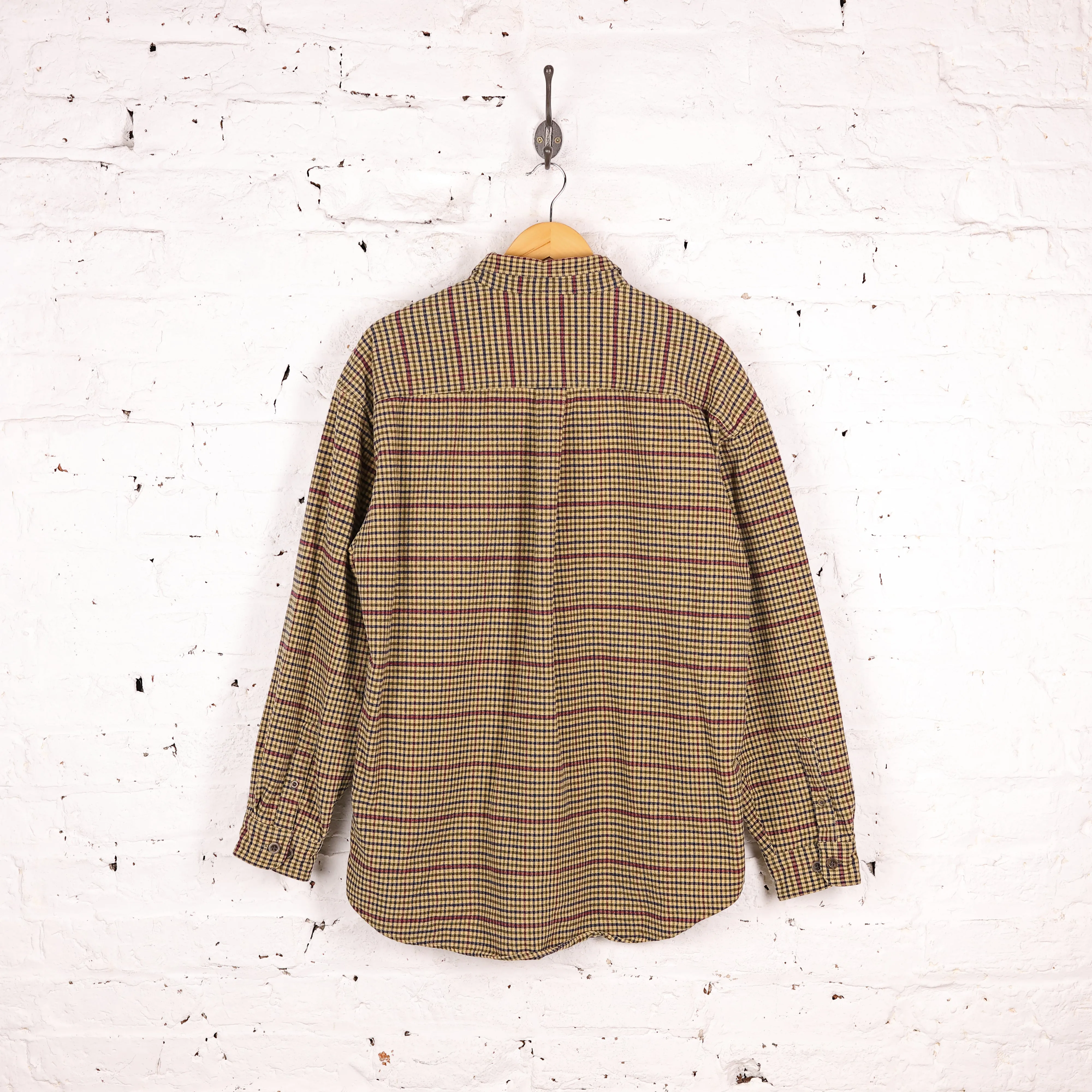 LL Bean Check Shirt - Beige - XL