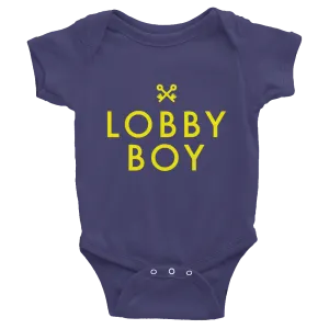 Lobby Boy Infant Baby Rib Short Sleeve