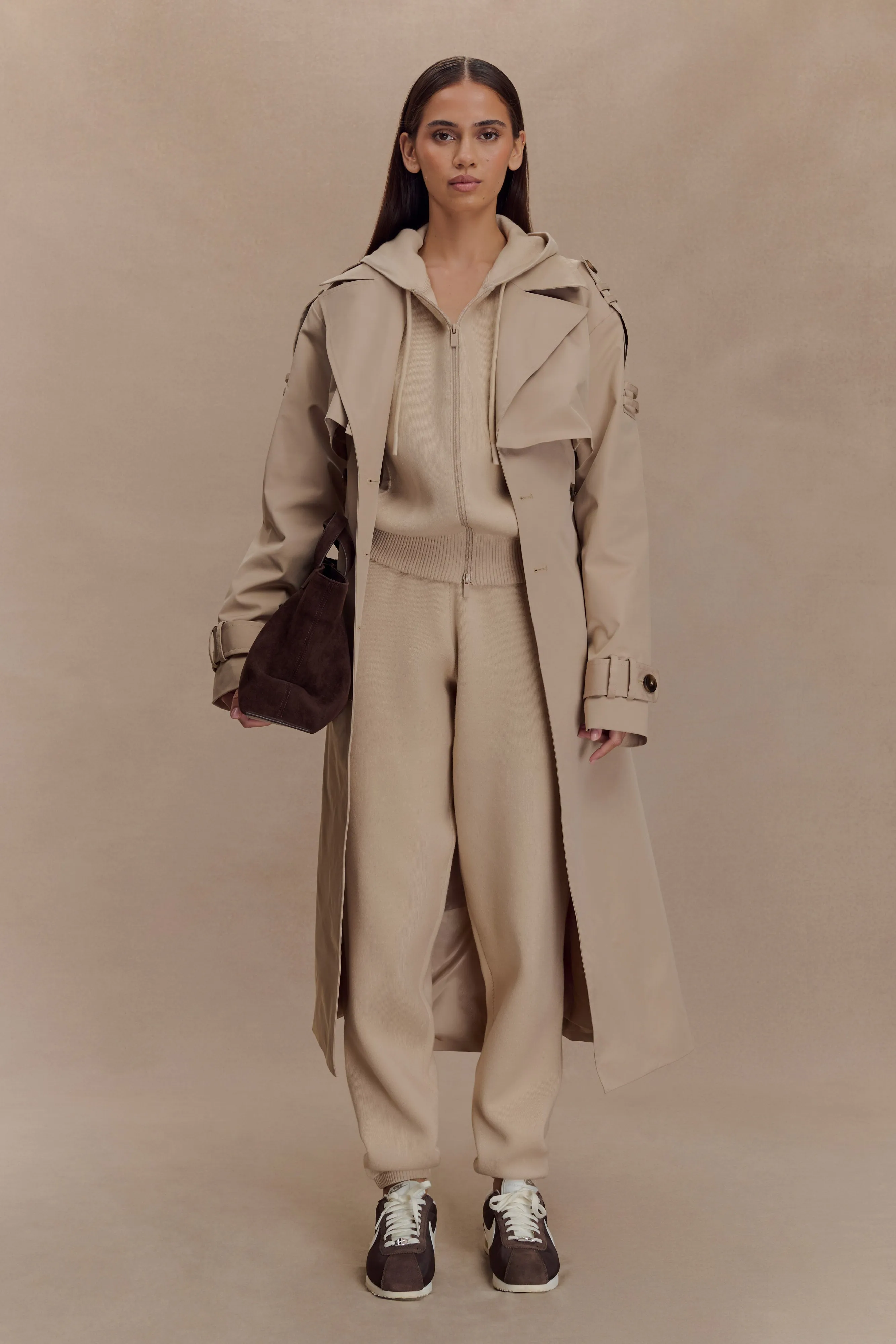 Lois Twill Trench Coat - Camel