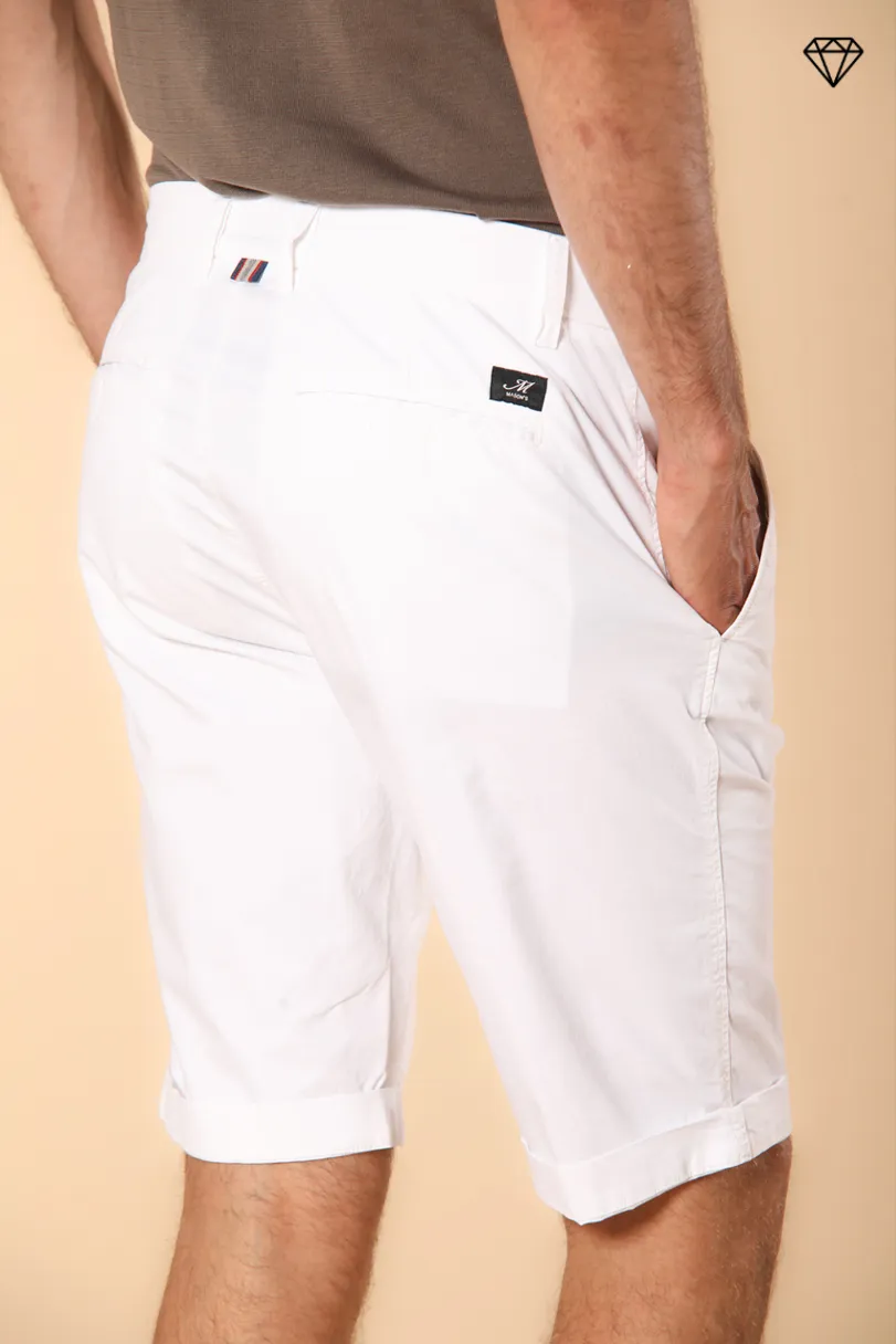 London men's chino bermuda shorts in Pima cotton Regular fit ①