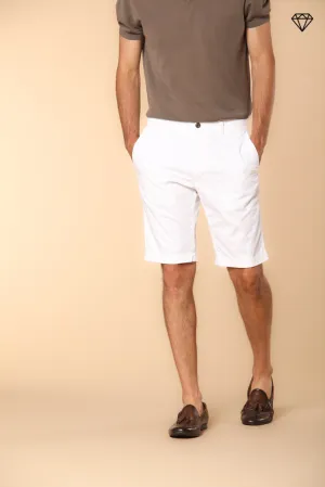 London men's chino bermuda shorts in Pima cotton Regular fit ①