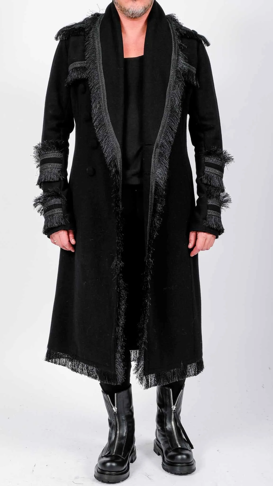 Long Coat with Fringes