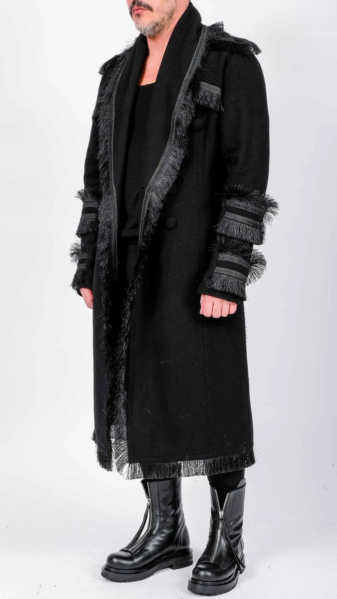 Long Coat with Fringes