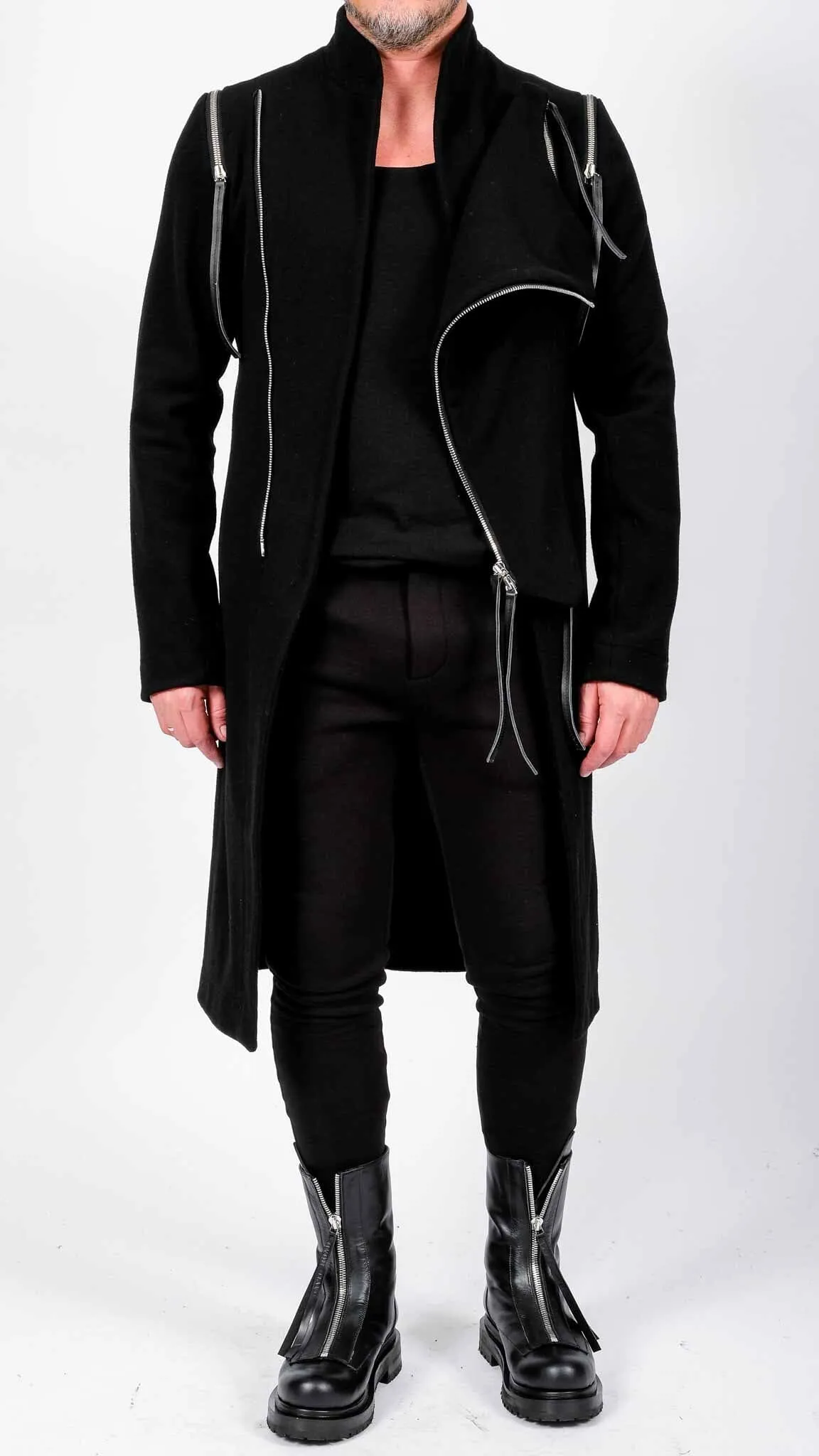 Long Coat with Zippers