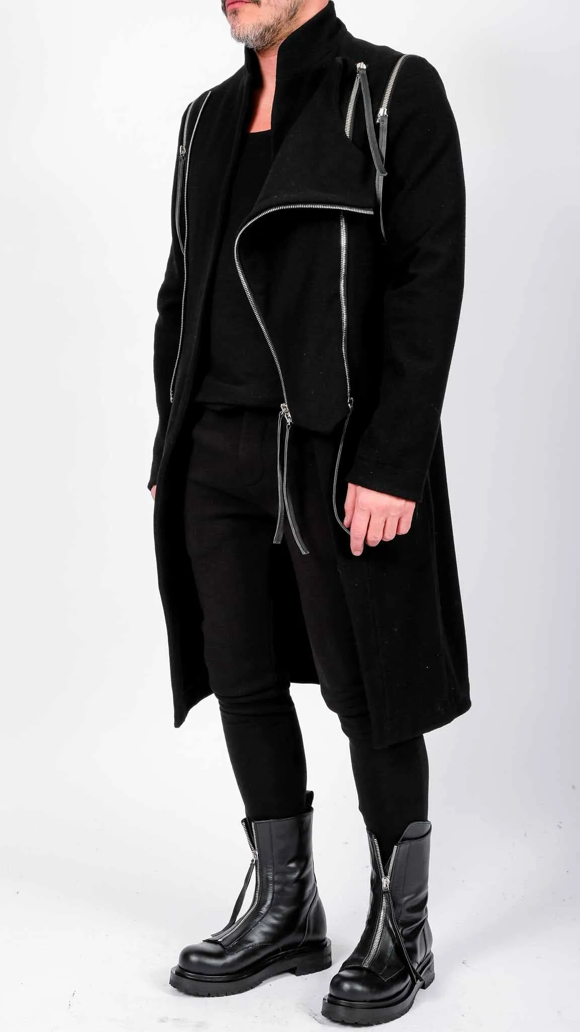 Long Coat with Zippers
