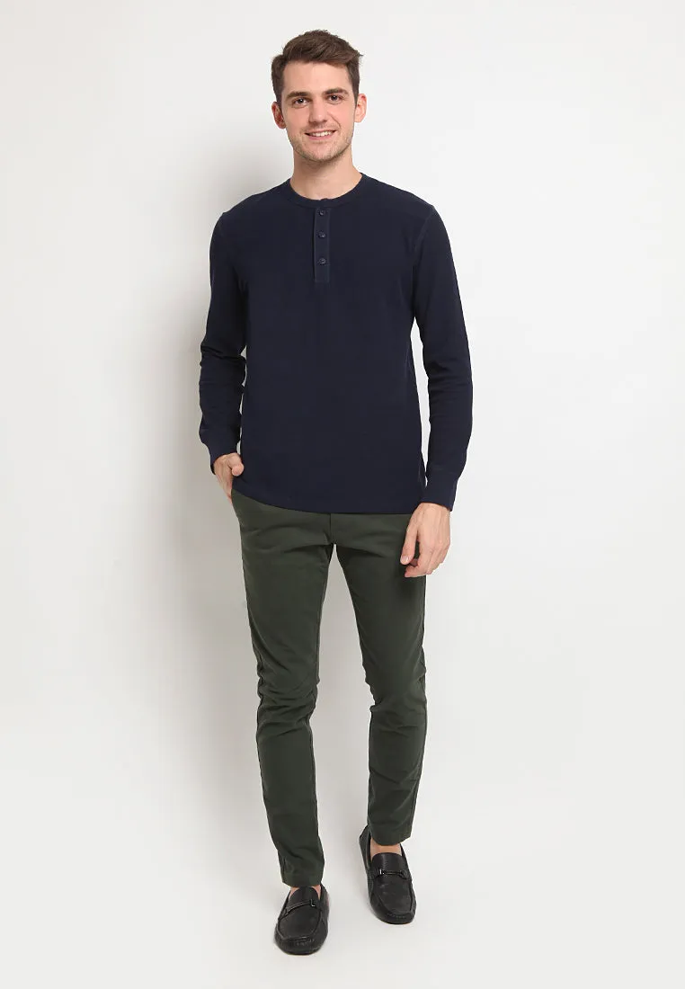 Long Sleeve Henley T-Shirt
