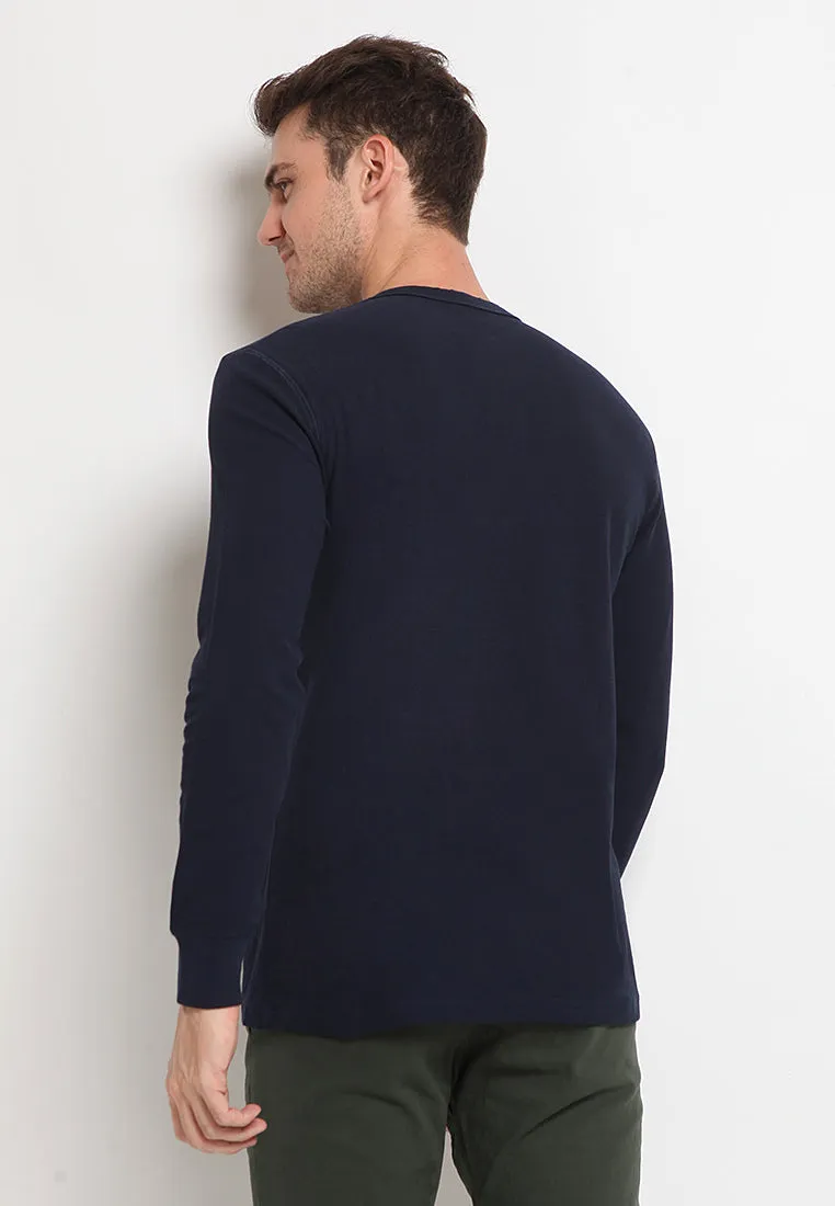 Long Sleeve Henley T-Shirt