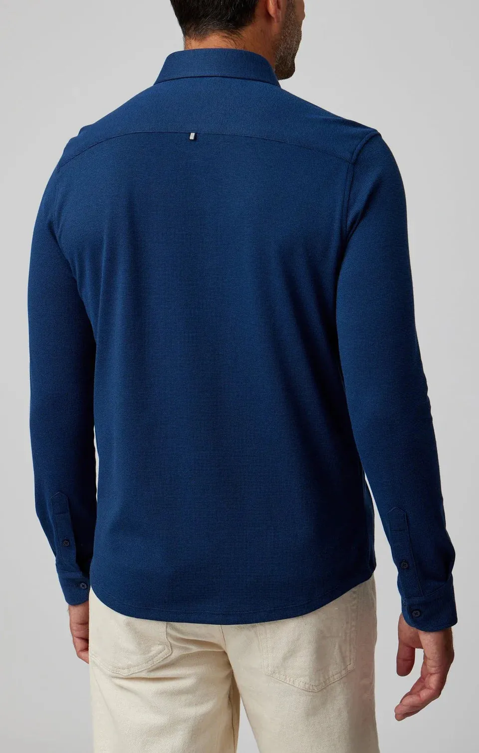Long Sleeve Knit Pique Shirt