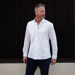 Long Sleeve Knit Pique Shirt