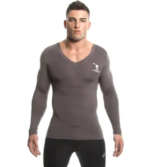 Long Sleeve Shirt (Grey) - Bamboo/Elastin Fiber