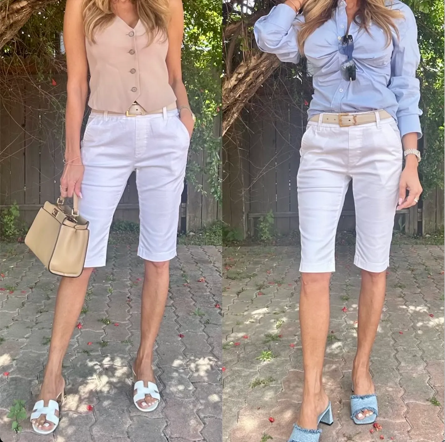 LORA BERMUDA IN WHITE