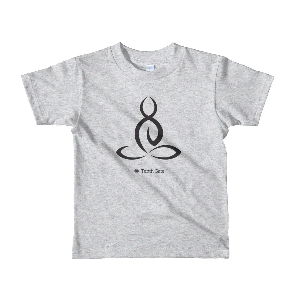 Lotus Posture Short sleeve kids t-shirt