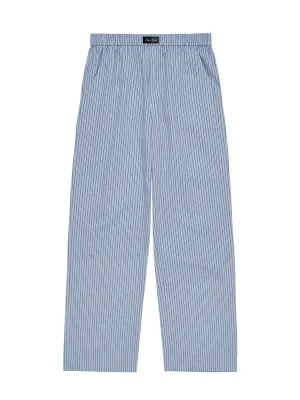 Lounge Pants Blue Pinstripe
